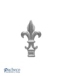 Lanza de Forja de Flor de Lis con Base Cuadrada 30 mm