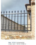 Lanza de Forja de Flor de Lis con Base Cuadrada 30 mm
