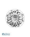 Rosetón Adorno de Aluminio Fundido