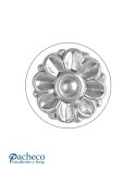 Rosetón Aluminio Fundido Adorno Girasol