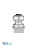 Remate de Aluminio Fundido Bola para Cuadrado 40 mm