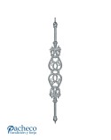 Balaustre de Aluminio Fundido Ornamental para Barandillas M8