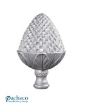 Remate de Piña de Aluminio Fundido para 16mm Redondo