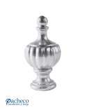 Remate de Aluminio Fundido Ornamental de Base Redonda 120 mm