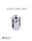 Sujetacable en Cruz DIN de Acero Inoxidable para Unión de Cables 5 mm Diámetro