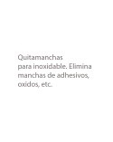 Quitamanchas  para Acero Inoxidable (500 ml)