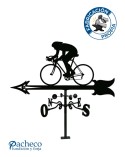 Veleta de Hierro Ciclista para Tejado - Veleta de Viento con Cazoletas Deportiva Fabricada en España