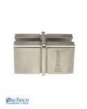 Empalme de Acero Inoxidable 316 para Postes Cuadrados 0 º Brillo y Satinado 40 mm