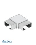 Codo de Acero Inoxidable 316 para Pletinas para Esquina Brillo y Satinado 50x25 mm