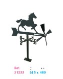 Veleta de Hierro Caballo Galopando para Jardín - Veleta de Tejado Ecuestre Fabricada en España