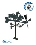 Veleta de Hierro Toreando para Jardín - Veleta de Viento con Aspas Taurina Fabricada en España