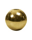 Bola en latón brillo ciega roscada para remates de barrotes redondos