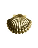 Adorno en latón brillo concha de peregrino para portales y rejas decorativas