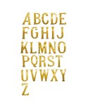Letras en latón brillo para portales, fachadas y puertas de entrada