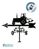 Veleta de Hierro Tractor para Tejado - Veleta de Viento con Cazoletas de Oficios Tradicionales Fabricada en España