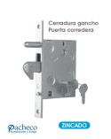 Cerradura de gancho 30 mm para puerta corredera