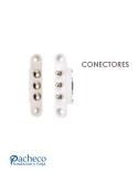Conector eléctrico multiborne para puertas metálicas y sistemas de cierre
