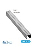Rail superior U-40 para puerta corredera colgada