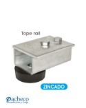Tope rail U-60 para puerta corredera colgada