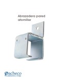 Abrazadera a pared soldada U-40 para puerta corredera colgada