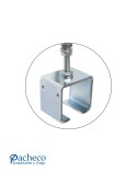 Abrazadera ajustable para raíl U-40 para puerta corredera colgada