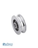 Polea canal "U" 20 mm para puerta corredera