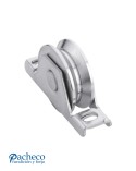 Polea canal "V" 20mm para encastrar para puerta corredera