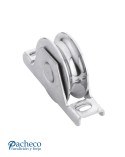 Polea canal "U" 16mm para puerta corredera