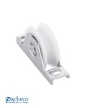 Polea de nylon canal "U" 20mm encastrar para puerta corredera