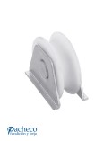 Polea de nylon canal "U" 20mm con soporte para puerta corredera