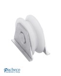 Polea de nylon canal "V" 20mm soporte para puerta corredera