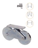 Tandem doble 120mm para puerta corredera pesada (máx. 1200 kg)