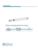 Pistón amortiguador fin de carrera