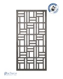 Celosía de hierro entramado geométrico  para cerramientos