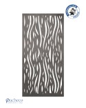 Panel de hierro calado ondas fluidas para cerramientos modernos y terrazas