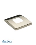 Embellecedor Cuadrado para Poste Cuadrado 40 mm de Acero Inoxidable 316 Brillo y Satinado