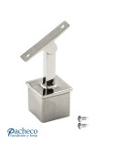 Soporte Superior Regulable para Pasamanos Cuadrado y Poste Cuadrado de Acero Inoxidable 316 Brillo y Satinado