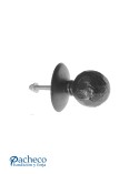 Pomo de hierro forjado bola martillada para puerta rústica