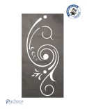 Celosía de hierro voluta espiral estilo rococó moderno para cerramientos decorativos exteriores