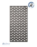 Celosía de hierro diseño flor ornamental repetida estilo clásico para cerramientos decorativos