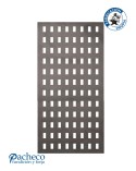 Panel decorativo de hierro cuadrícula horizontal estilo industrial para fachadas y barandillas