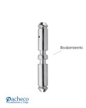 Pernio de inox con rodamiento